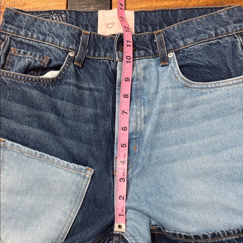 Revice Matchmaker high rise patchwork straight leg jeans Love at First Sight - Picture 10 of 12